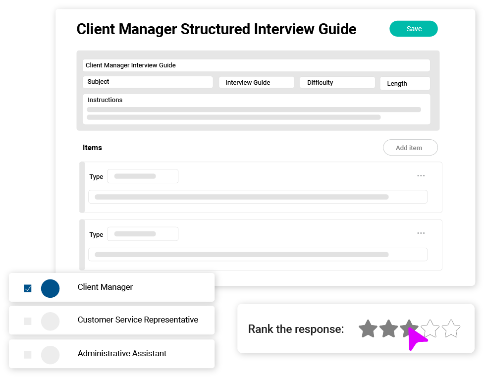 Use Cangrade's structured video interviewing to eliminate bias from hiring decisions