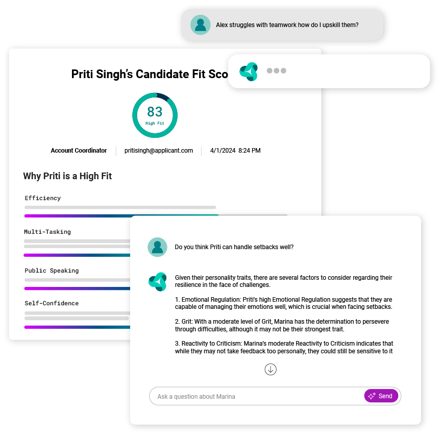 Navigate any challenging situation with ease using Cangrade's talent intelligence and Jules, Cangrade's AI Copilot.